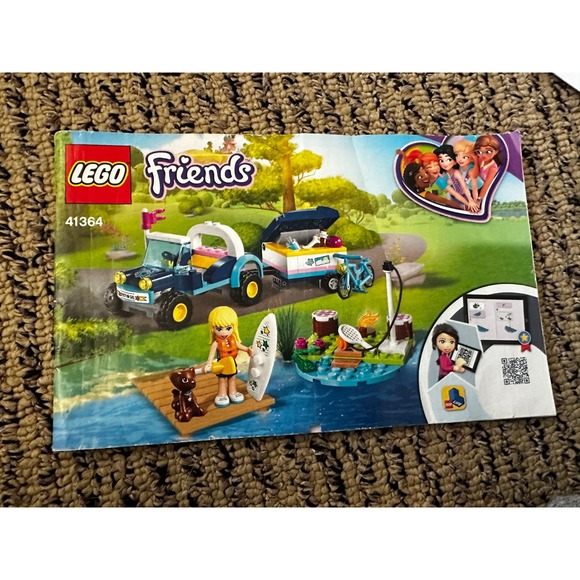 Lego Other - LEGO FRIENDS: Stephanie's Buggy‎ & Trailer (41364) Incomplete Includes Minifig